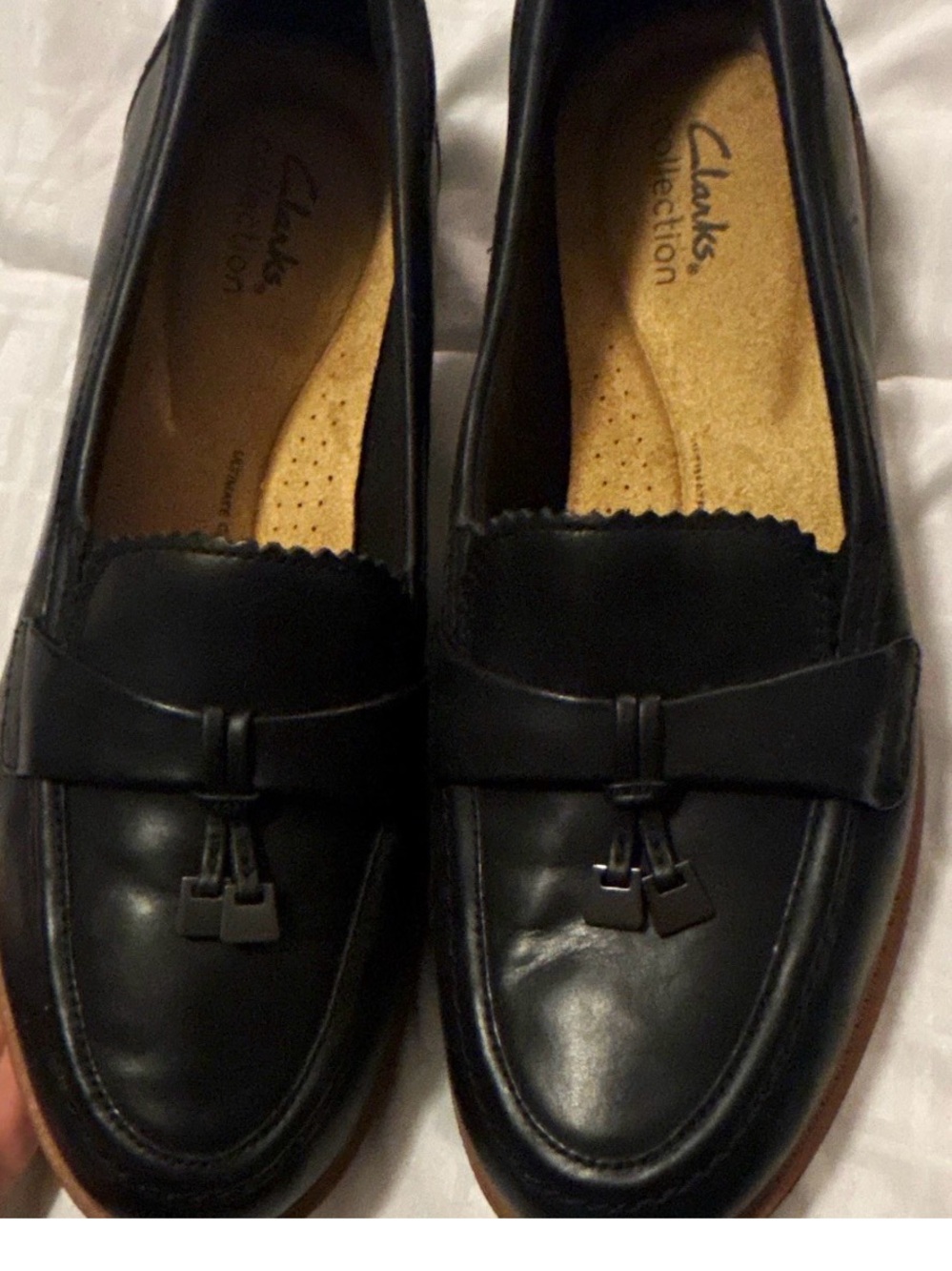 Women's Clark Black Tassel Loafers